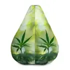 Bean Bag Chair Cover green forest leaves all over print hemp design leaf