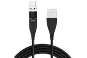 TEGAL E540 3A Magnetic Fast Charging Data Cable for Micro USB Black 2m