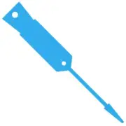 1000x Auto Service Plastic Key Tags Blue - FAST FREE POST WITH TRACKING