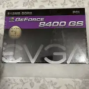 NEW EVGA NVIDIA GeForce 8400GS 8400 GS 512-P1-N724-LR 512MB DDR2 PCI VIDEO CARD