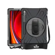 Strike Rugged Case with Hand Strap and Lanyard for Samsung Galaxy Tab S10 Ultra/S9 Ultra/S8 Ultra