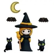 Bewitched - Shelly's Buttons - Halloween Black Cat & Witch - Craft Scrap Sew