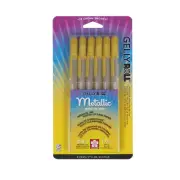 Sakura Pen, Bold-Point, Metallic Gold Color, 6-Piece (57383)