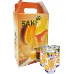 SAKI橘子果汁禮盒 180MLX15罐【2019040913007】(韓國飲品)