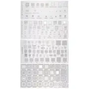 4PCS Universal BGA Stencil for MTK MSM Samsung Huawei Xiaomi Ipad CPU RAM PM Pow