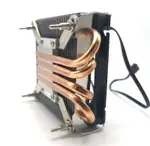 電腦散熱器 降溫神器 AVC靜音超薄下壓4針溫控熱管CPU散熱器AMDHTPC ITX一體機風扇115X 全館免運