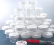 20 Plastic Jars White Screw Caps 1 Tblsp 1/2oz Container Lip Gloss 3803 DecoJars
