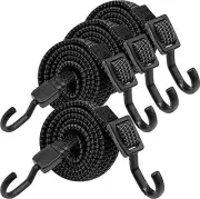 Bungee Cords with Hooks Heavy Duty, Flat Adjustable Bungee Cords with Hooks 32 I