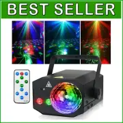 Remote-Controlled Disco Ball Lights - Sound Activated for Parties & Christmas