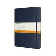 Moleskine Ruled Classic Hard Cover Notebook Office/Student Pad XL Sapphire Blue