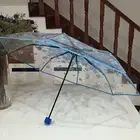 Sun Umbrella Comfortable Long Handle Outdoor Durable Folding Sunshade Acrylic