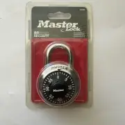 New Master Lock Padlock Combination Lock #1500D Black/silver