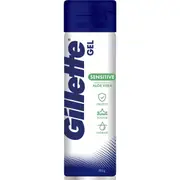 Gillette Shaving Gel For Sensitive Skin Soothing Aloe Vera 195g