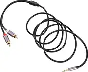 MOLUCKFU Headphone Cord 3.5mm to Double Audio Cable 1.5m Universal Compatibility Stylish Finish
