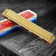 24 hole harmonica vibrato suzuki harmonica with box C blues synthesizer 100% New