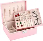 Velvet Jewellery Box Necklace Earring Ring Storage Display Organiser Case Holder