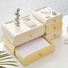 Office Desk Organizer Stackable Drawer Container Capacity Stationery Storage Box