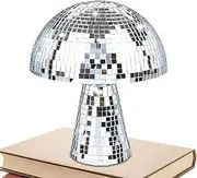 Mirror Disco Mushroom - Reflective Lights Mirror Glitter Disco Ball for Home Art | Decorative Light Sculpture for Home, Room, Bars, and Party Decorations