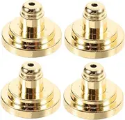 ARTSEWPLY 4pcs Earring Backs for Studs Secure Locking Support Discs to Prevent Droopy Ears for Everyday and Special Occasions Comfortable Electroplated Finish