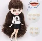 With Outfit One Blythe Doll 1/6 Form 12" White Matte Skin Brown HAIR Joint Body