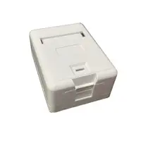 在飛比找樂天市場購物網優惠-資訊盒 單孔 網路接線盒 電話接線盒 空盒 1孔網路明盒 需