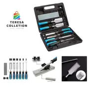 8-Piece Wood Carving Chisel Set with Honing Guide, Sharpening Stone and Stora...