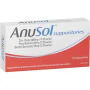 Anusol Haemorrhoidal Suppositories 12 pack