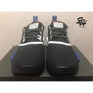 ADIDAS NMD R1 黑藍 滿版 LOGO FV5215