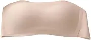 [Generic] Women's Tube Top Double Removable Strapless Size Padded Bandeau Bra Stretchy Women Top Plus Tight Tube Top Bra