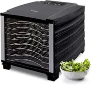 BioChef Arizona Food Dehydrator with 8 Stainless Steel Trays and 24hr Digital Timer. Fruit Dryer Machine + Non Stick Trays, Mesh Sheets and Drip Tray