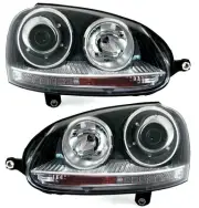 Mga headlight for VW GOLF 5 V 03-09 GTI STYLE Tumingin Itim LPVW20WS XINO AU