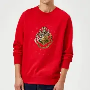 Harry Potter Star Hogwarts Gold Crest Sweatshirt - Red