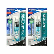Ozoffer 2x Clear Silicone with Nozzle Tube Sealant Fix Waterproof Dries Clear