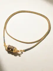 [Marie Lichtenberg] Marie Lichtenberg - Knock On Wood 18-karat Gold, Diamond, Wood And Cord Necklace - One size One size Gold