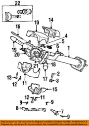 CHRYSLER OEM 97-98 B1500 Shroud, Switches Levers-Lock Cylinder 4897986AA