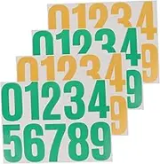 CRILSTYLEO 4 Sheets Number Stickers for DIY Projects Visible Numbers for Mailboxes Trash Cans and Outdoor Use Self Adhesive Vinyl