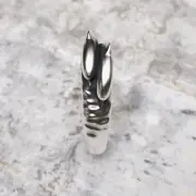 Handcrafted 925 Sterling Silver Snake Ring | Unique Gothic Skull Eyes Design