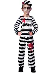 Zombie Convict Boys Halloween Costume