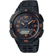 Casio Men's Sport Watch with Black and Orange Dial - AQS-800W-1B2V