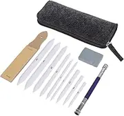 COOPHYA 19Pcs Drawing Sketching Blending Stumps Set Art Sketch Tool Kit for Blending Wiping and Smudging Safe Natural Graphite and Materials for Artists and Students