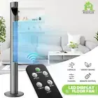 Portable 47" Oscillating Low Niose Standing Tower Fan w/Remote & LED Thermometer