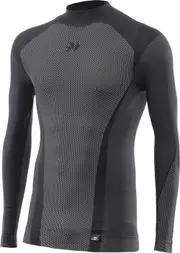 Sixs TS3 V2 4-Season, functional shirt longsleeve unisex , color: Black/Grey , size: M/L