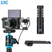 Cold Shoe Extension Bar+Microphone fr Canon G7X Mark III EOS R5 R6 M6 Mark II