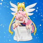 Japan Authentic IchibanKuji Eternal Sailor Moon/Eternal Sailor Chibi Moon Figure