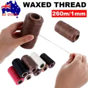 Flat Waxed Sewing Line Thread Leather Cord For DIY Crafts Hand Stitching Thread