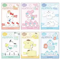 在飛比找momo購物網優惠-【小禮堂】Sanrio 三麗鷗 造型瀏海夾2入組 - 與小夥