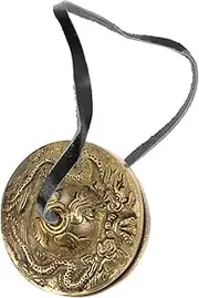 JOINPAYA Copper Meditation Cymbal Bell Handmade Nepalese Percussion Instrument for Mindfulness Compact for for Yoga and Meditation Practice