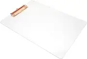 Office Clipboard Acrylic File Board A4 Folder Simple Design Easy to Open Close