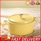 Dutch Oven Cast Aluminum Pot with Lid Enameled Casserole Home Cooking Cookware