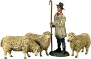 WBritain Toy Soldiers and Figures Shephard With Three Sheep 35007